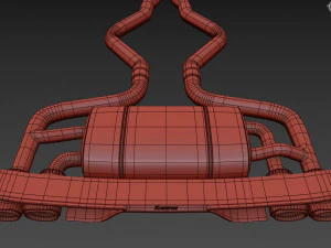 Akrapovic Exhaust System 3D Model