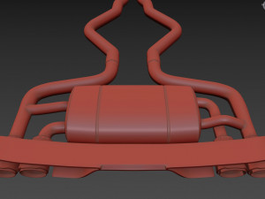 Akrapovic Exhaust System 3D-Modell