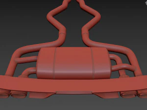 Akrapovic Exhaust System 3D Model