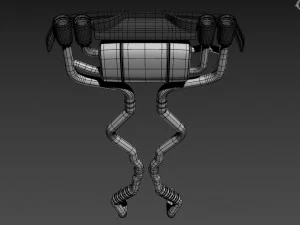 Akrapovic Exhaust System 3D Model