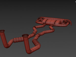Akrapovic Exhaust System 3D-Modell