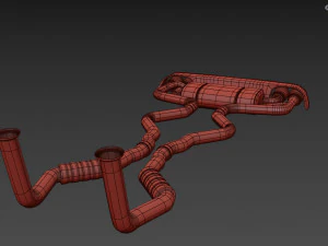 Akrapovic Exhaust System 3D Model