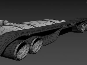 Akrapovic Exhaust System 3D Model