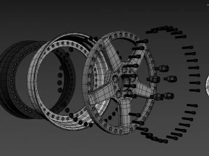 AC Schnitzer custom wheel 3D Model