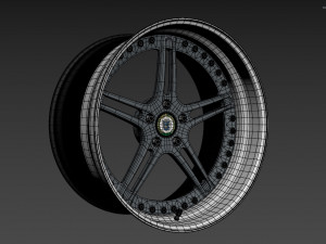 Racing Dynamics RS2 custom wheel 3D Модель