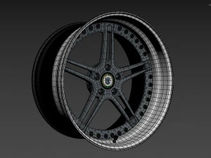 Racing Dynamics RS2 custom wheel 3D Model