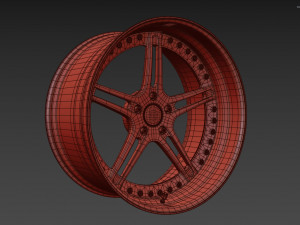 Racing Dynamics RS2 custom wheel 3D Модель