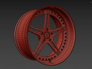 Racing Dynamics RS2 custom wheel 3D Model