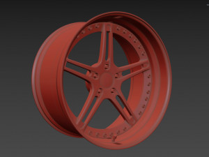 Racing Dynamics RS2 custom wheel 3D Модель