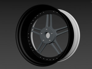 Racing Dynamics RS2 custom wheel 3D Модель