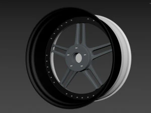 Racing Dynamics RS2 custom wheel 3D Model
