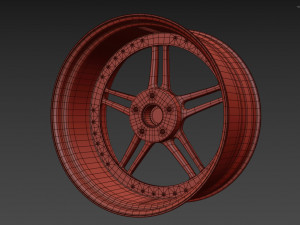 Racing Dynamics RS2 custom wheel 3D Модель