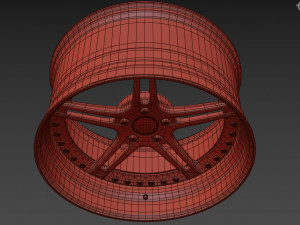 Racing Dynamics RS2 custom wheel 3D Модель