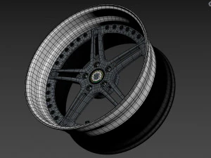Racing Dynamics RS2 custom wheel 3D Model