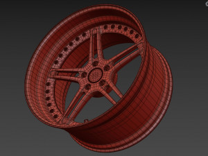 Racing Dynamics RS2 custom wheel 3D Модель