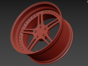 Racing Dynamics RS2 custom wheel 3D Модель
