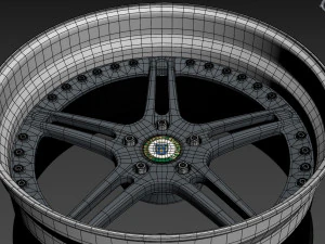 Racing Dynamics RS2 custom wheel 3D Model