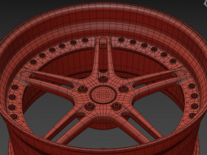 Racing Dynamics RS2 custom wheel 3D Модель
