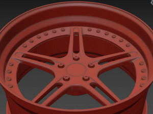 Racing Dynamics RS2 custom wheel 3D Модель