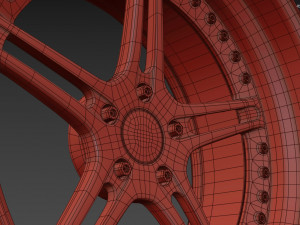 Racing Dynamics RS2 custom wheel 3D Модель