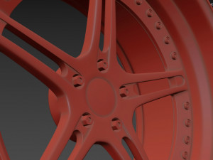 Racing Dynamics RS2 custom wheel 3D Модель