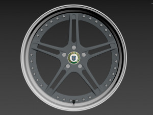 Racing Dynamics RS2 custom wheel 3D Модель