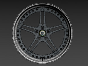 Racing Dynamics RS2 custom wheel 3D Модель