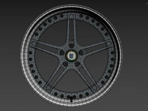 Racing Dynamics RS2 custom wheel 3D Model