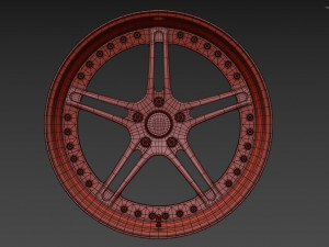 Racing Dynamics RS2 custom wheel 3D Модель