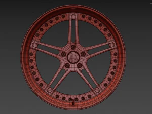 Racing Dynamics RS2 custom wheel 3D Model