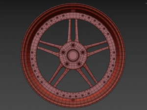 Racing Dynamics RS2 custom wheel 3D Модель