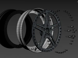 Racing Dynamics RS2 custom wheel 3D Model