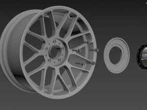 BBS RC wheel 3D Model