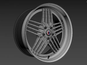 ALPINA Custom wheel 3D Model