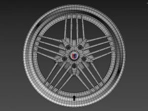 ALPINA Custom wheel 3D Model