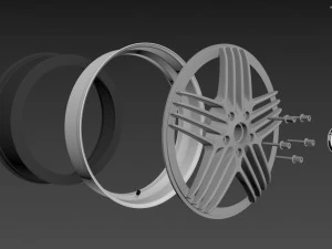 ALPINA Custom wheel 3D Model