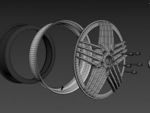 ALPINA Custom wheel 3D Model