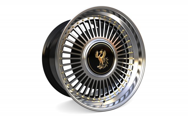 Toyota Century custom wheel 3D 모델 .c4d .max .obj .3ds .fbx .stl .blend 