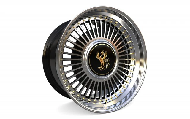 Toyota Century custom wheel 3D Model .c4d .max .obj .3ds .fbx .stl .blend