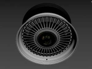 Toyota Century custom wheel 3D Model