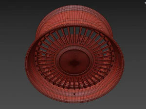 Toyota Century custom wheel 3D Model