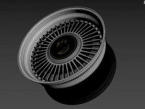 Toyota Century custom wheel 3D Model
