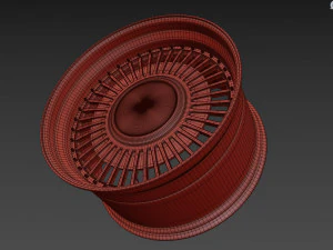 Toyota Century custom wheel 3D Model