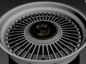 Toyota Century custom wheel 3D Model