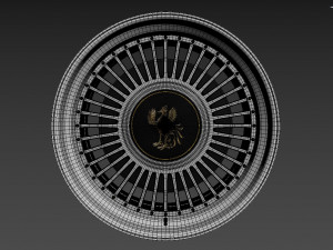 Toyota Century custom wheel 3D 모델