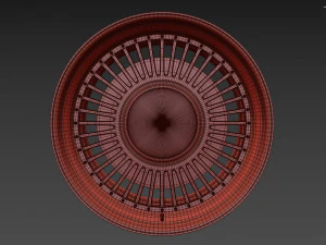 Toyota Century custom wheel 3D Model