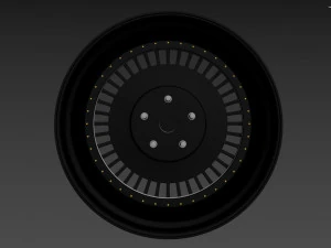 Toyota Century custom wheel 3D Model