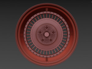 Toyota Century custom wheel 3D 모델