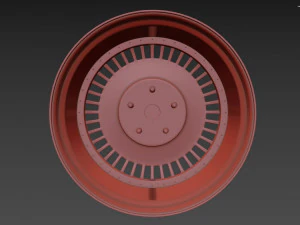 Toyota Century custom wheel 3D Model