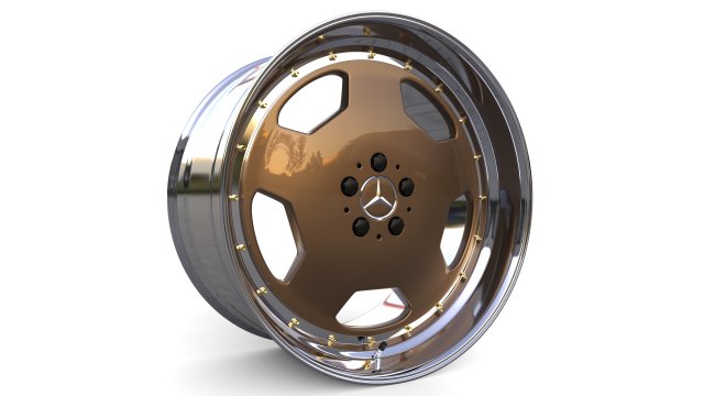 Mercedes-Benz Monoblock Custom Wheel Modelo 3D .c4d .max .obj .3ds .fbx .stl .blend 